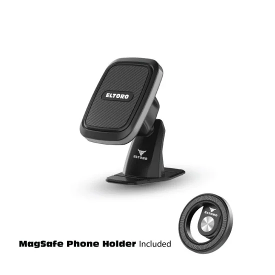Eltoro magnetic dashboard mount + magsafe phone holder - black